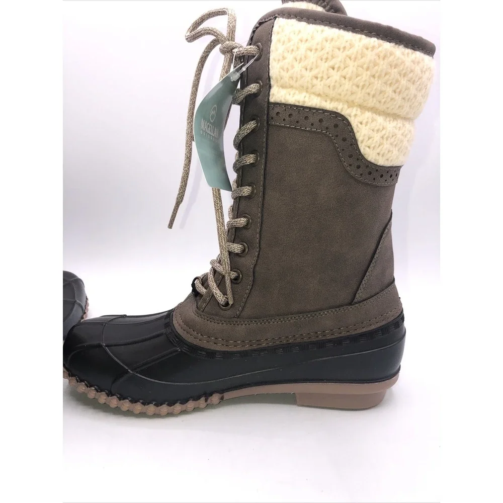 Magellan Women's Outdoors Tall Lined Duckbill Laceup Shoes 6 WaterProof Work New